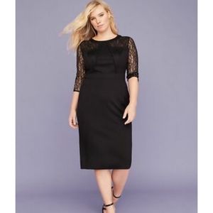 Size 18 Dress with Lace Sleeves